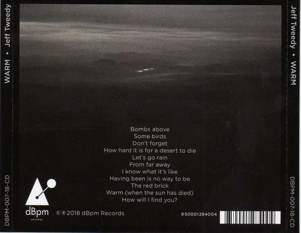 CD Jeff Tweedy ‎– Warm  Nuevo precintado - Image 2