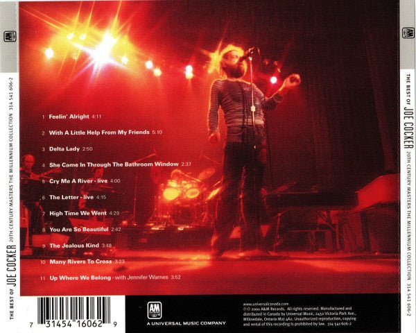 CD Joe Cocker ‎– The Best Of Joe Cocker Nuevo precintado - Image 2