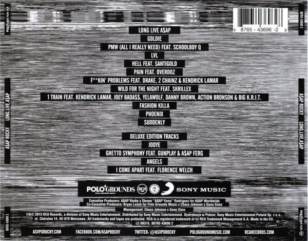 CD A$AP Rocky ‎– Long.Live.A$AP Nuevo precintado - Image 2