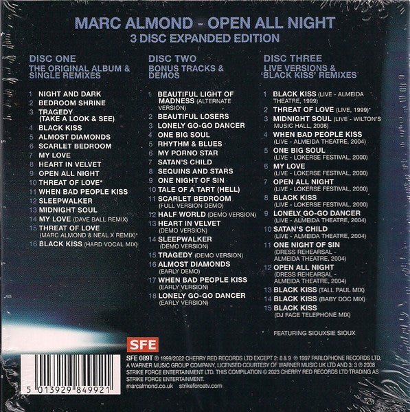 CD Marc Almond – Open All Night Nuevo precintado - Image 2