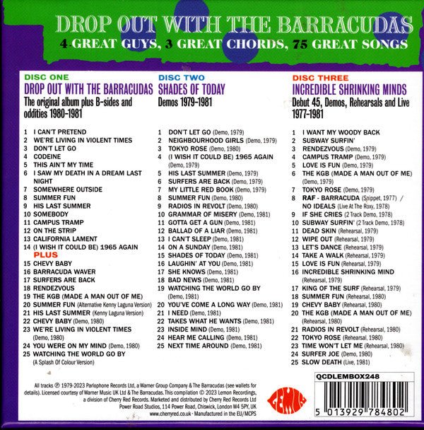 CD Box set Barracudas ‎– Drop Out With The Barracudas Nuevo precintado - Image 2