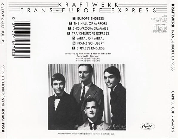 CD Kraftwerk ‎– Trans-Europe Express Nuevo precintado - Image 2