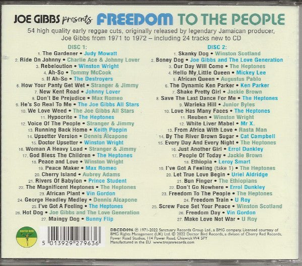 CD Joe Gibbs ‎– Freedom To The People Nuevo precintado - Image 2