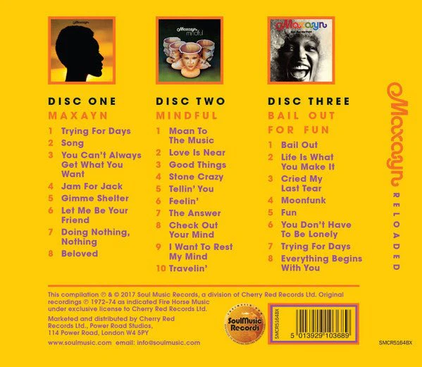 CD Maxayn – Reloaded (The Complete Recordings 1972-1974) Nuevo precintado - Image 2