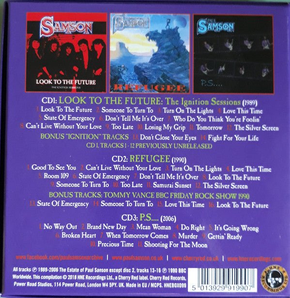 CD Samson ‎– Look To The Future / Refugee / P.S.... Nuevo precintado - Image 2