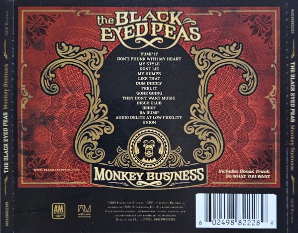 CD The Black Eyed Peas ‎– Monkey Business Nuevo precintado - Image 2