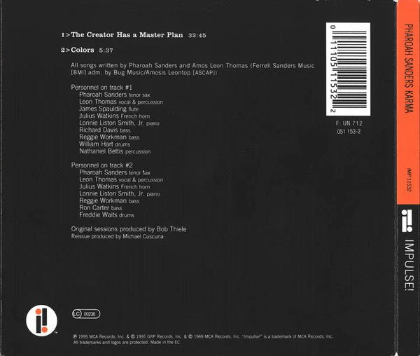 CD Pharoah Sanders – Karma Nuevo precintado - Image 2