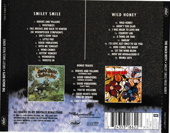 CD The Beach Boys – Smiley Smile / Wild Honey Nuevo precintado - Image 2