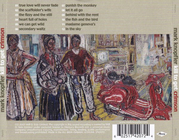 CD Mark Knopfler ‎– Kill To Get Crimson Nuevo precintado - Image 2