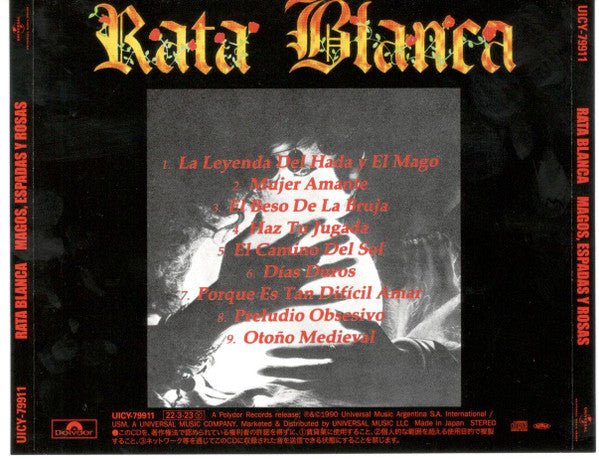 CD Rata Blanca ‎– Magos, Espadas Y Rosas Nuevo precintado - Image 2