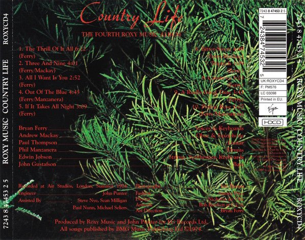 CD Roxy Music ‎– Country Life Nuevo precintado - Image 2