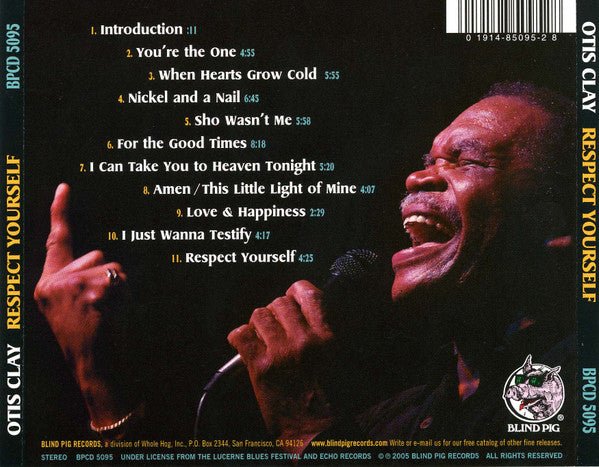 CD Otis Clay ‎– Respect Yourself  Nuevo precintado - Image 2