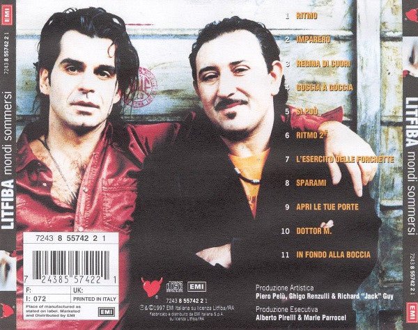 CD Litfiba ‎– Mondi Sommersi Nuevo precintado - Image 2