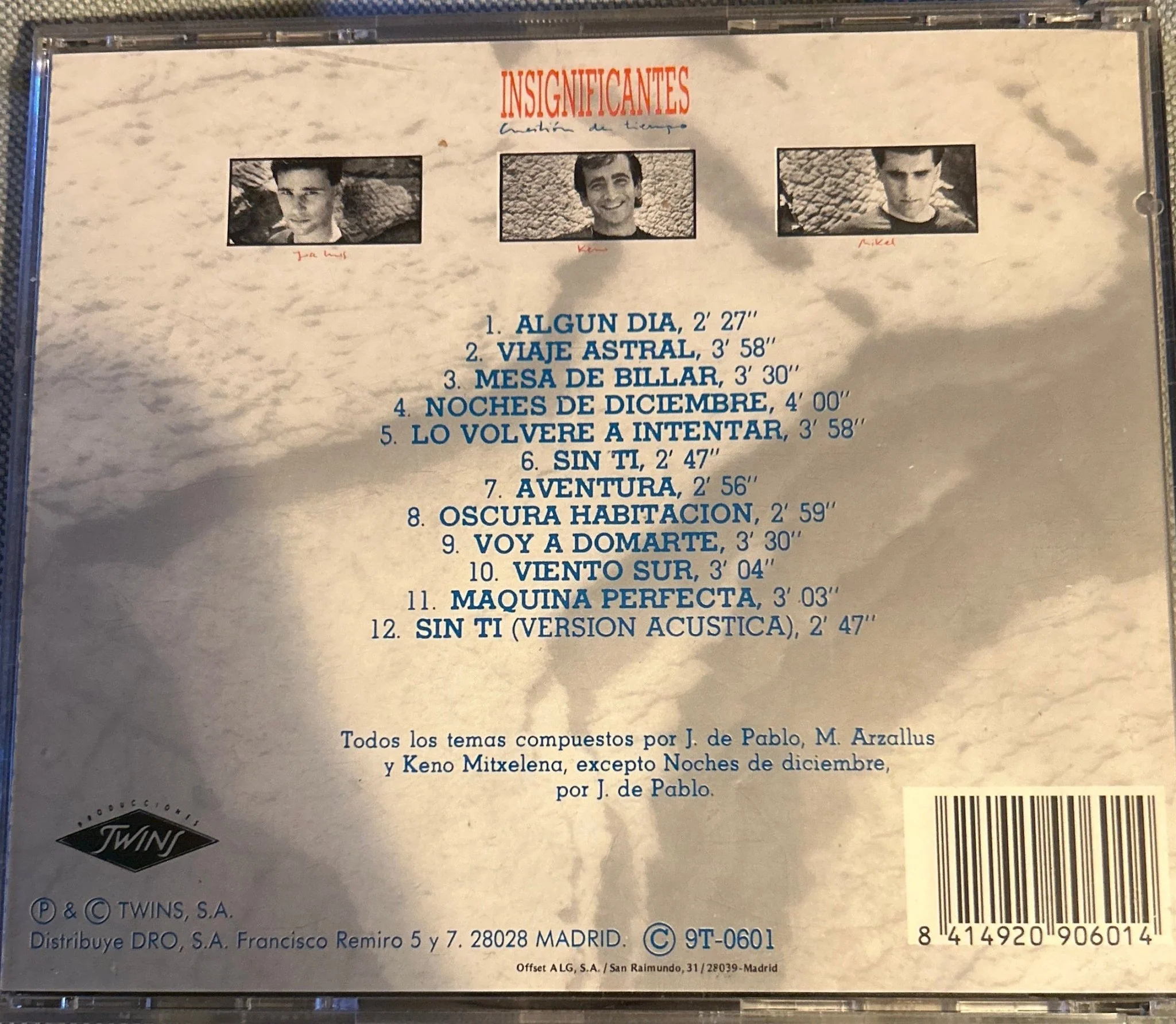 CD Insignificantes ‎– Cuestión de tiempo 2ª Mano (Producto exclusivo recogida en tienda) - Image 2