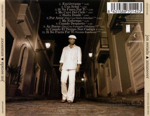 CD Jon Secada ‎– Amanecer Nuevo precintado - Image 2