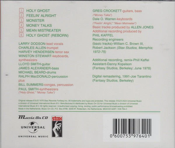 CD The Bar-Kays – Money Talks Nuevo precintado - Image 2