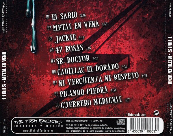 CD 11 Bis – Metal En Vena Nuevo precintado - Image 2