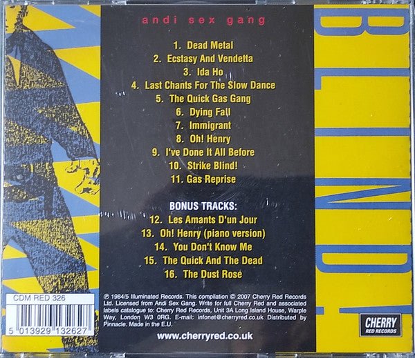 CD Andi Sex Gang – Blind Nuevo precintado - Image 2
