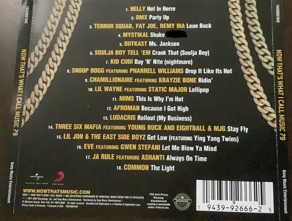 CD V/A – Now That’s What I Call Music! 2000’s Hip Hop Nuevo precintado - Image 2
