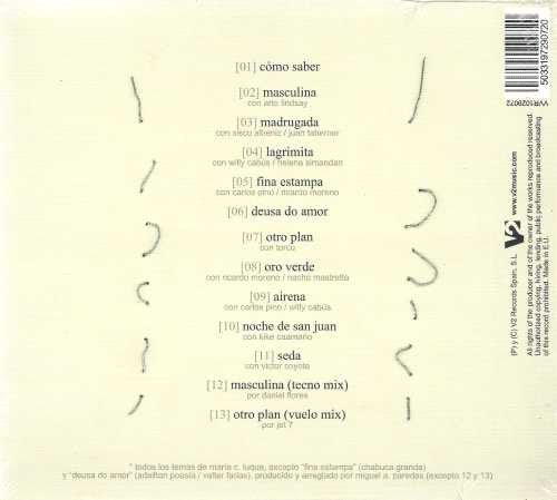 CD Caradefuego ‎– Masculina Nuevo precintado - Image 2
