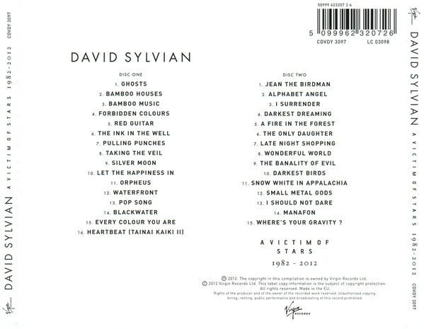 CD David Sylvian – A Victim Of Stars 1982 - 2012 Nuevo precintado - Image 2
