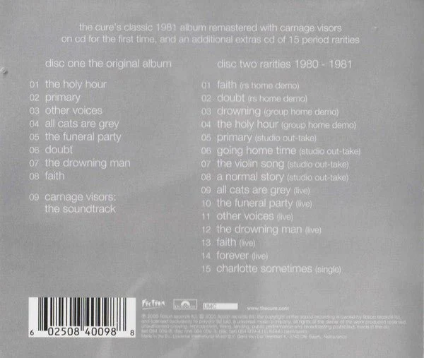 CD The Cure – Faith Nuevo precintado - Image 2