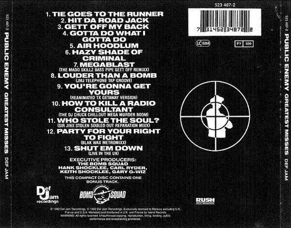 CD Public Enemy – Greatest Misses Nuevo precintado - Image 2