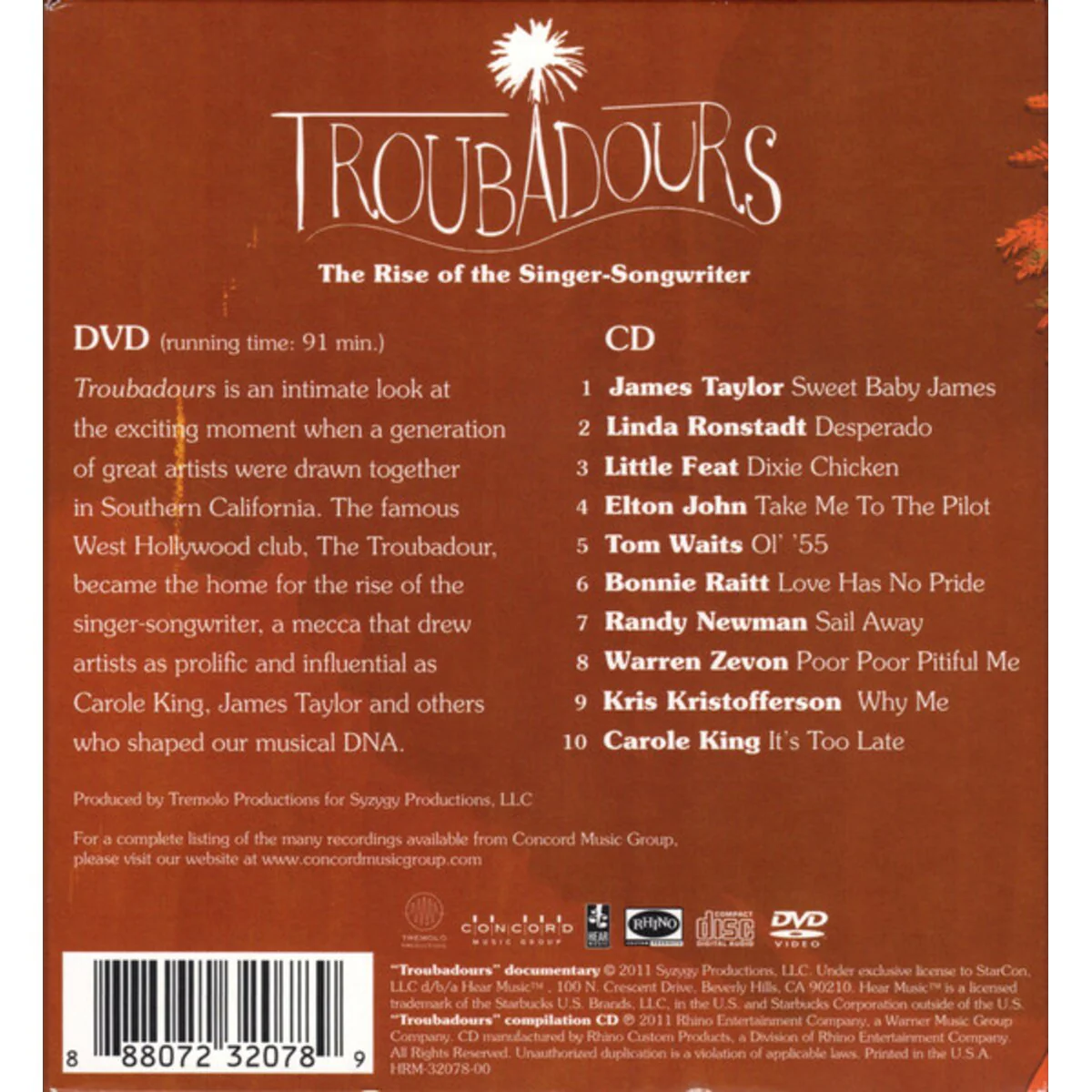 CD Carole King  James Taylor – Troubadours: The Rise Of The Singer-Songwriter  Nuevo precintado - Image 2