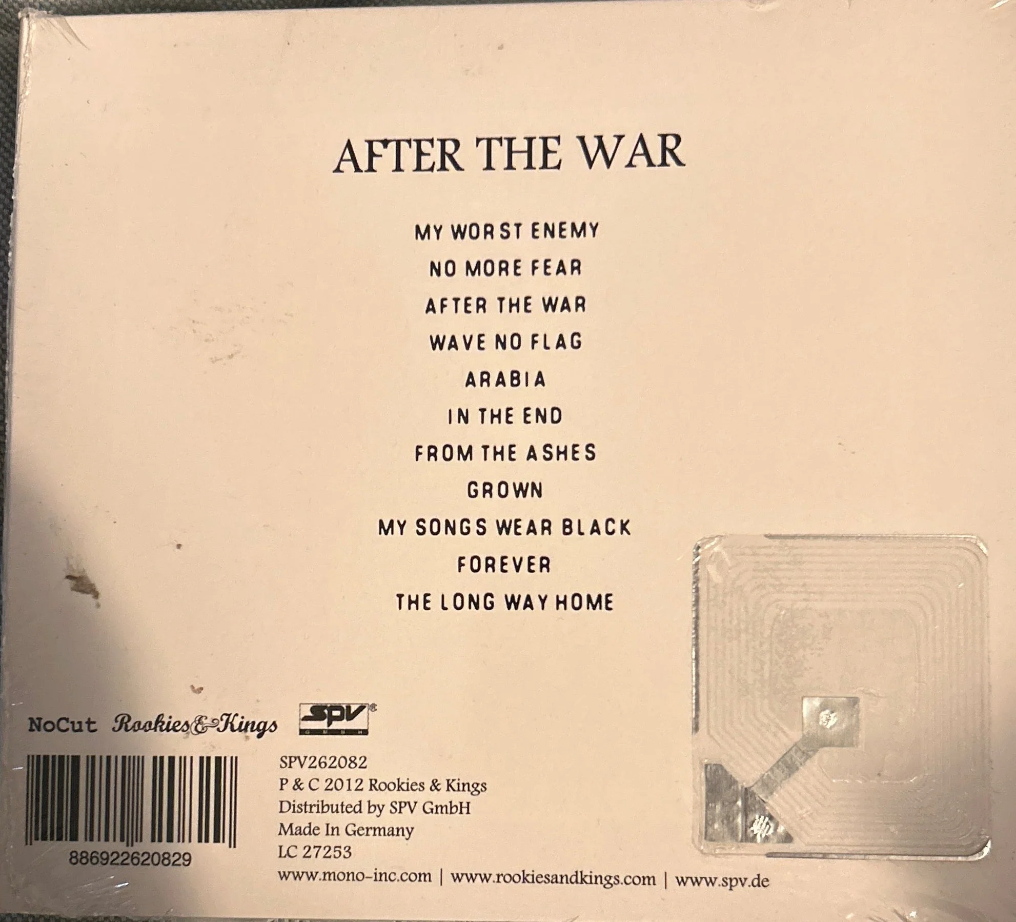 CD Mono Inc. – After The War Nuevo precintado - Image 2