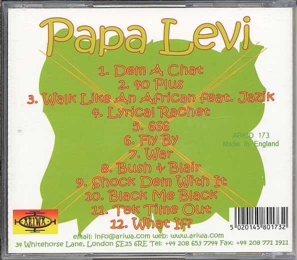 CD Papa Levi ‎– Lyric's, Tricks & Politics Nuevo precintado - Image 2