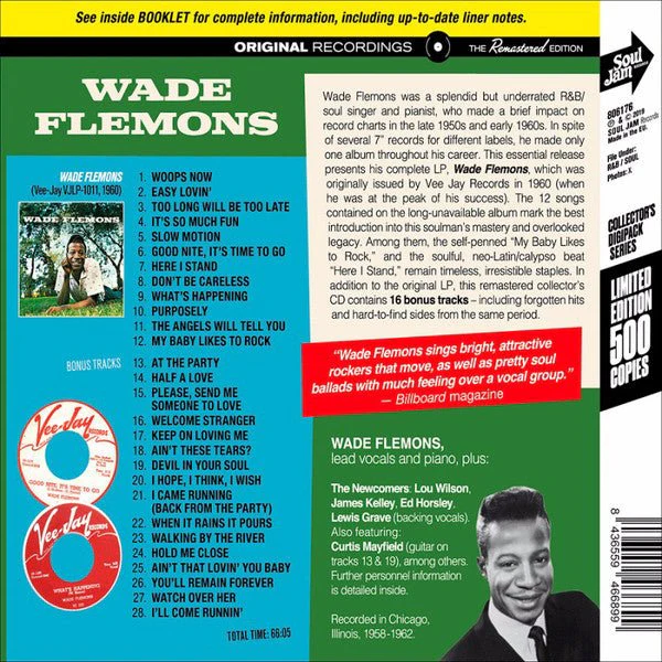 CD Wade Flemons ‎– Wade Flemons Nuevo precintado - Image 2