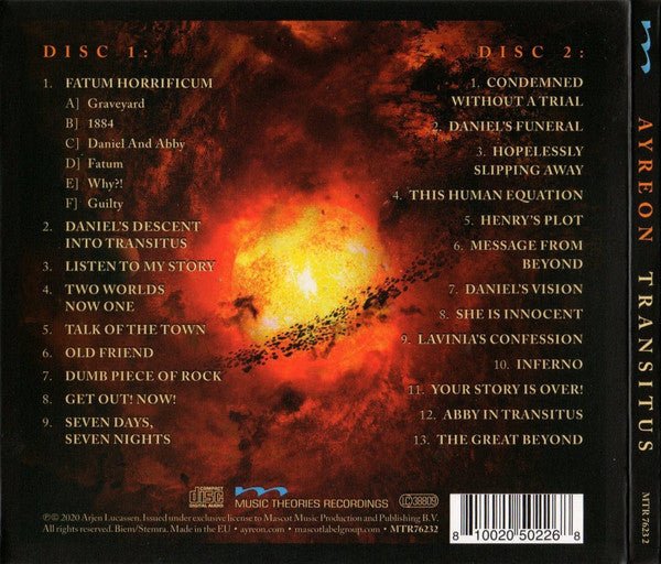CD Ayreon ‎– Transitus Nuevo precintado - Image 2