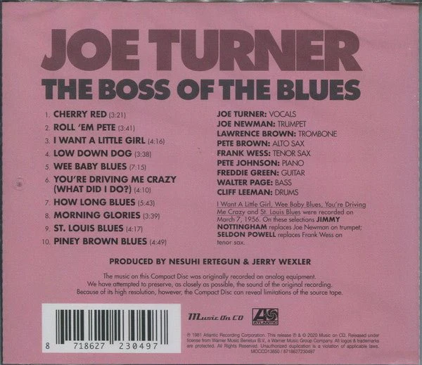 CD Joe Turner* ‎– The Boss Of The Blues Nuevo precintado - Image 2