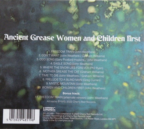 CD Ancient Grease ‎– Women And Children First Nuevo precintado - Image 2