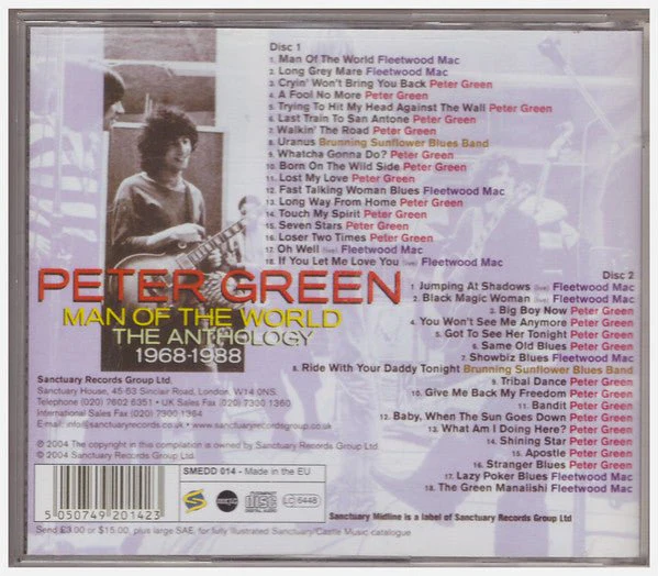 CD Peter Green (2) – Man Of The World - The Anthology 1968-1988 Nuevo precintado - Image 2