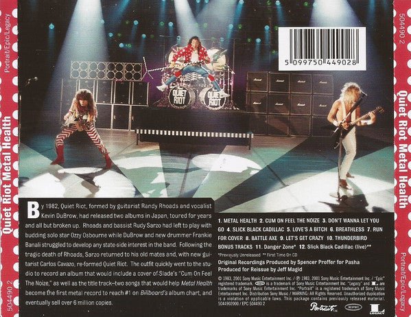 CD Quiet Riot – Metal Health Nuevo precintado - Image 2