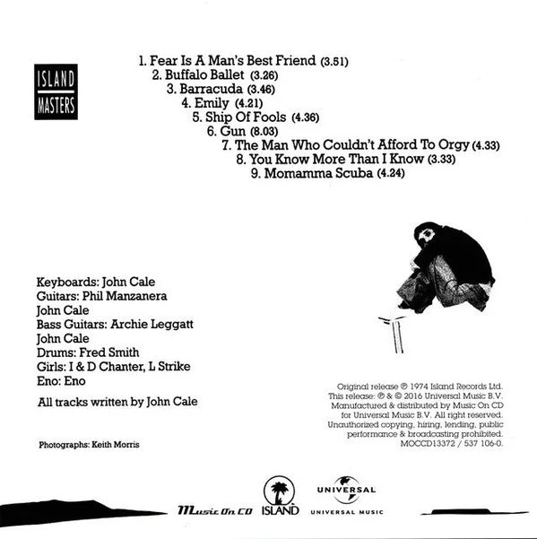CD John Cale ‎– Fear Nuevo precintado - Image 2