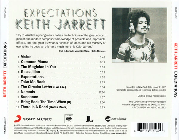 CD Keith Jarrett – Expectations Nuevo precintado - Image 2