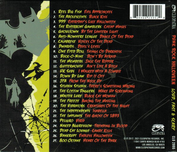 CD V/A – Punk Rock Halloween: Loud, Fast & Scary  Nuevo precintado - Image 2