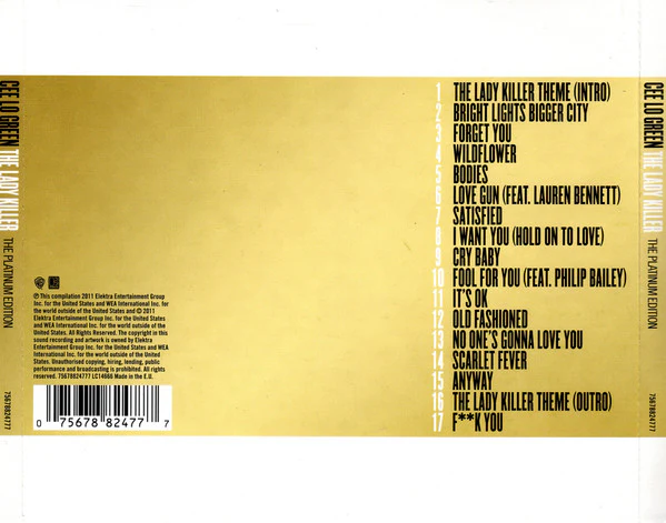 CD Cee Lo Green ‎– The Lady Killer (The Platinum Edition) Nuevo precintado - Image 2