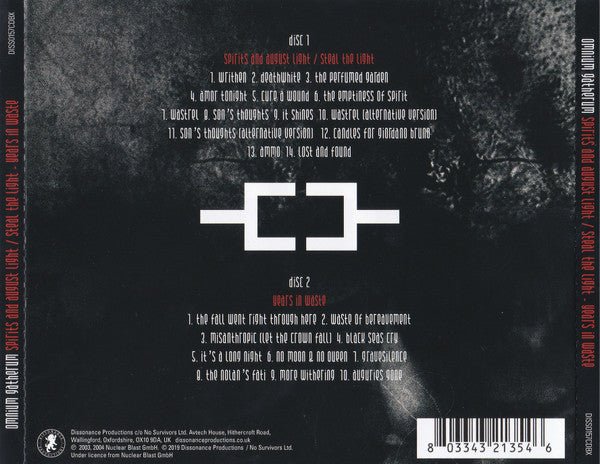 CD Omnium Gatherum – Spirits And August Light/Steal The Light - Years In Waste Nuevo precintado - Image 2
