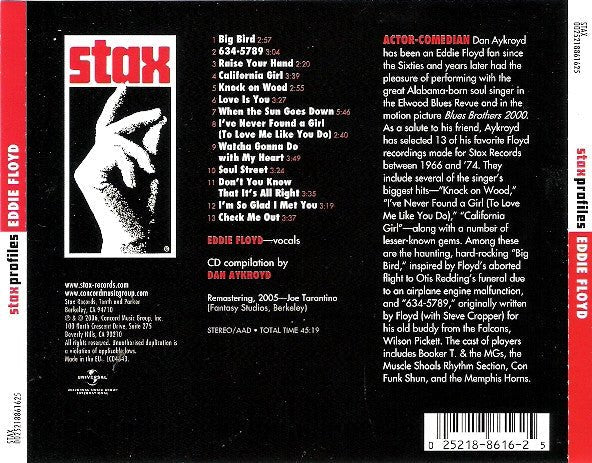 CD Eddie Floyd – Stax Profiles Nuevo precintado - Image 2