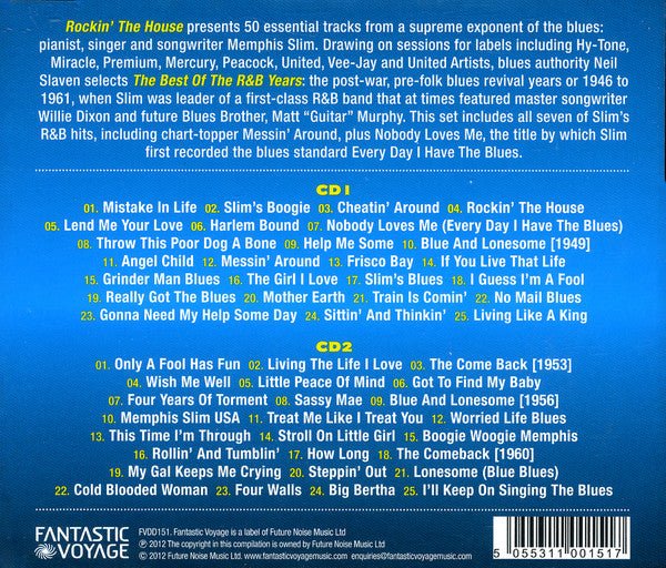 CD Memphis Slim – Rockin' The House - The Best of the R&B Years Nuevo precintado - Image 2