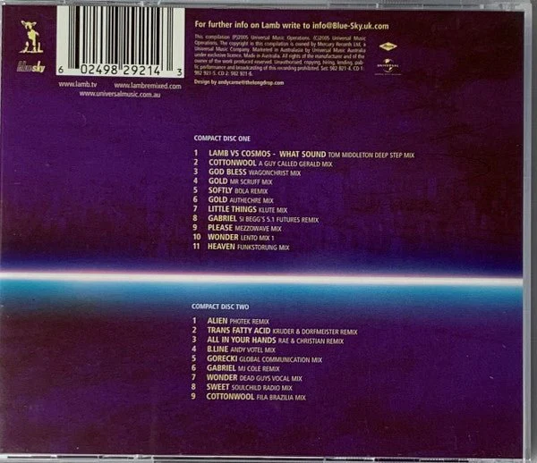 CD Lamb – Remixed Nuevo precintado - Image 2