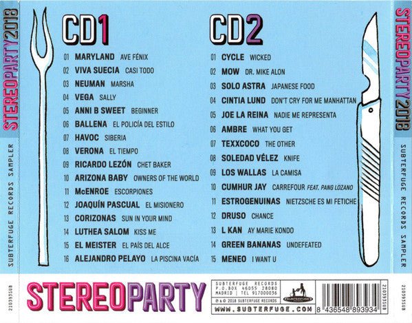 CD V/A – Stereo Party 2018 (Subterfuge Records Sampler) Nuevo precintado - Image 2