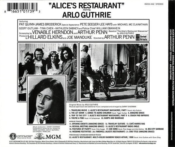 CD Arlo Guthrie – Alice's Restaurant · Original Motion Picture Soundtrack (50th Anniversary Edition) Nuevo precintado - Image 2