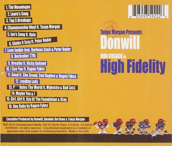 CD Donwill – Don Cusack In High Fidelity Nuevo precintado - Image 2