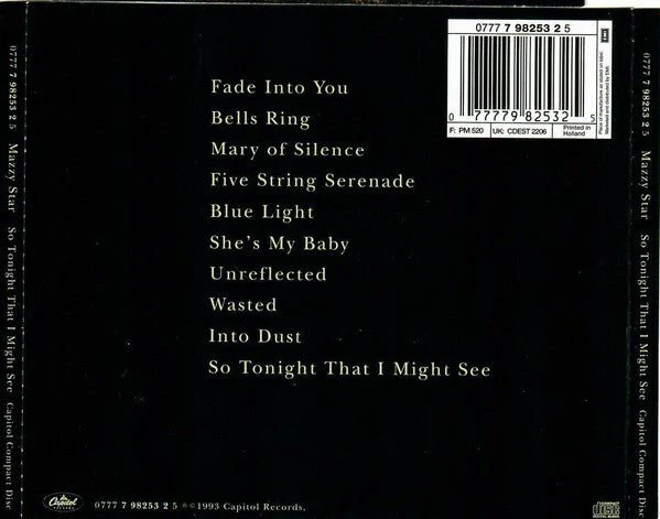CD Mazzy Star – So Tonight That I Might See Nuevo precintado - Image 2