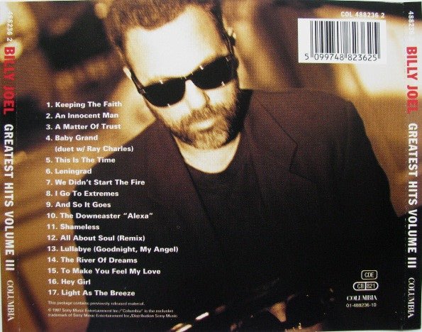 CD Billy Joel ‎– Greatest Hits Volume III Nuevo precintado (Producto exclusivo recogida en tienda) - Image 2