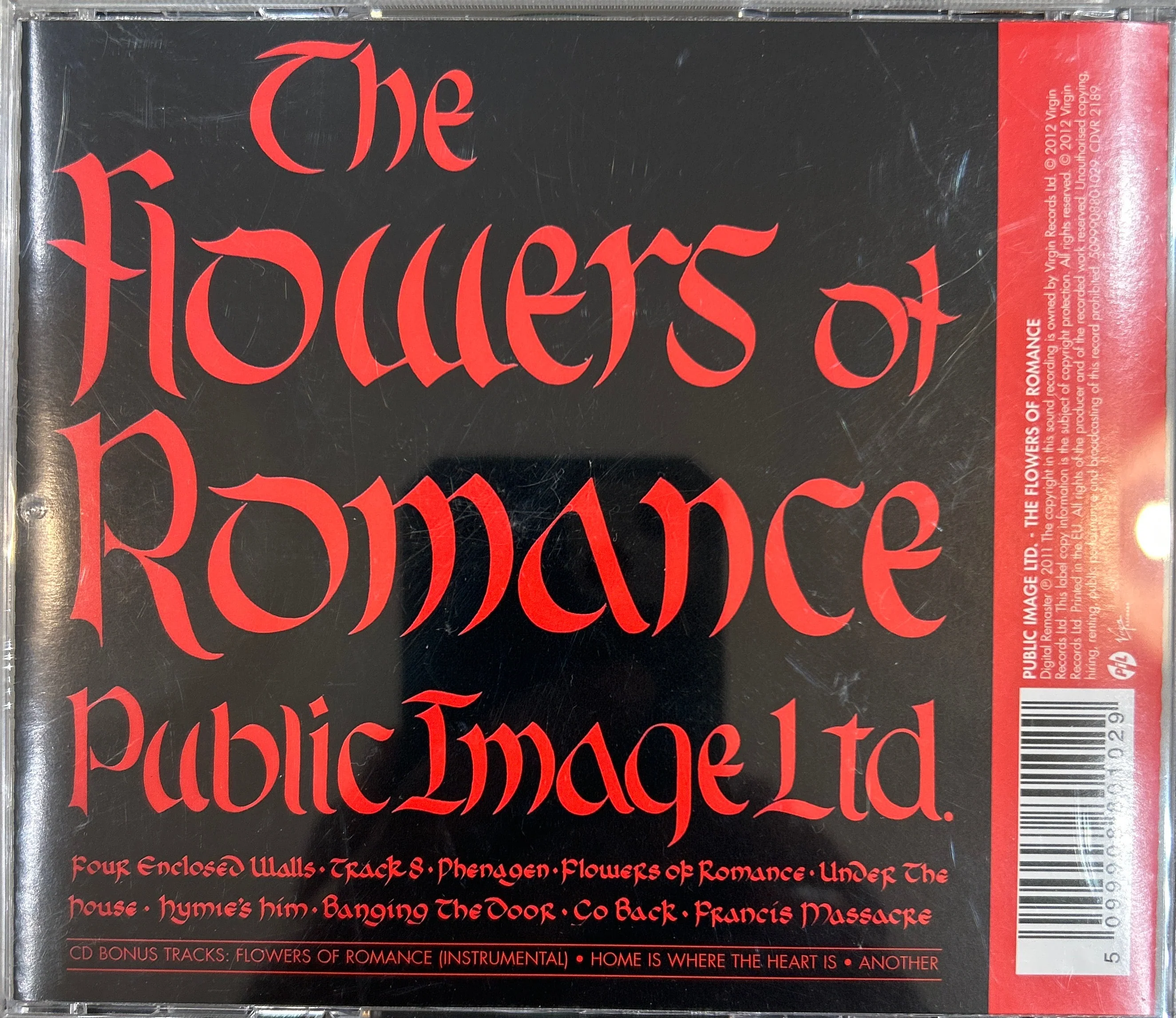CD Public Image Ltd.‎– The Flowers Of Romance 2ª mano - Image 2